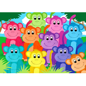 Enjoy - Puzzle Dugini majmuni - 1 000 dijelova