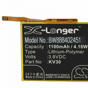 Baterija za Motorola RAZR 2019/XT2000, 1100 mAh