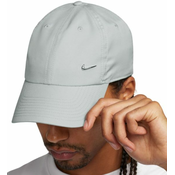 Kapa za tenis Nike Dri-Fit Club Unstructured Metal Swoosh Cap - light smoke grey/metallic silver