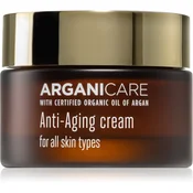 Arganicare Anti-Aging zaščitna krema proti staranju kože za vse tipe kože 50 ml