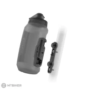 Fidlock TWIST set steklenica + podstavek za okvir, 750 ml, temno prozorna