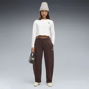 PUMA Essentials Relaxed Barrel Leg Pants Women, Clothing, Chocolate Fondue, XS