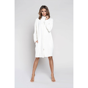 Gala robe with long sleeves - ecru