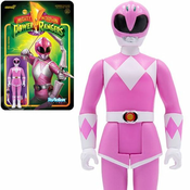DC Comics Mighty Morphin Power Rangers Pink Ranger 3 3/4-Inch ReAction Figure, (20499100)