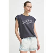 Pamucna majica Miss Sixty x Keith Haring za žene, boja: siva, 6L1SJ2400000