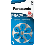 PANASONIC baterije za slušni aparat PR675