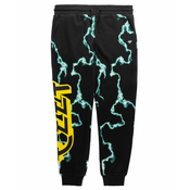 Moške hlače (sportne hlače) DIAMONDxOZZY OSBOURNE - Mad Lightning - Črna - B21DMBD204 BLK