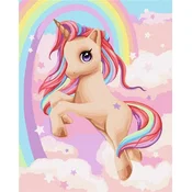 Rayher. Slikanje po številkah Kids, Unicorn, 40x50cm