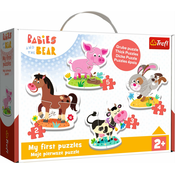 Trefl Puzzle Otrok na kmetiji 4v1 (2,3,4,5 kosov)