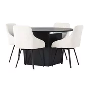 Jedilniški komplet Dallas 4335 (Črna + Bež) 75cm