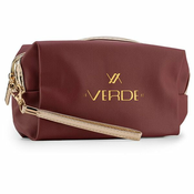 Verde bordo Neseser cetvrtasti sa zlatnim paspulom 0237, 18×7×10 cm ( 16NSV0237DB )