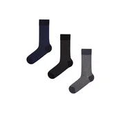 Penti Nogavice PENTI Micro Geo gestreifte Baumwoll-Paar-Socken mešane barve