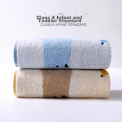 King Shore Set peškira, 35x72cm, 2 komada, Plavo-bež
