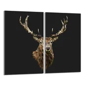 shumee Steklena zaščitna plošča za štedilnik 2x30x52 Deer