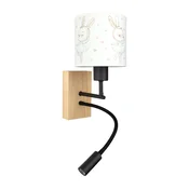 Brilagi - LED fleksibilna lampa BOBO WOOD 1xE27/25W/230V + LED/3W hrast/crna/bela/kraljevska
