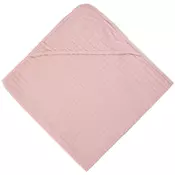 PEŠKIR SA KAPULJACOM 90/90 cm ružicasta