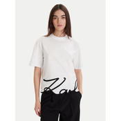 KARL LAGERFELD Majica A1W17013 Bela Regular Fit