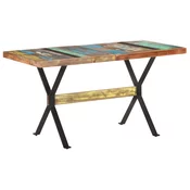 Blagovaonski stol 140 x 70 x 76 cm od masivnog obnovljenog drva