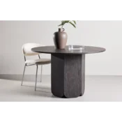 Venture Design Jedilna miza okrogla 120x75 cm črna
