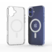 HURTEL Etui Clear Case MagSafe za iPhone 16 Plus - prozorno