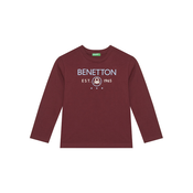 United Colors Of Benetton Bluza 3I1XC10Q3 Bordo rdeča Regular Fit