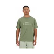 New Balance Majice / Polo majice Sport essentials linear t-shirt Zelena
