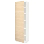 METOD Visoki element s policama, bela/Askersund im. svetlog jasena, 60x37x200 cm