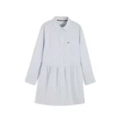 TOMMY HILFIGER Obleka svetlo modra/bela