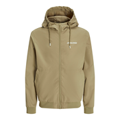 JACK & JONES Prehodna jakna JJERUSH temno bež/bela