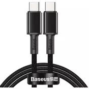 USB-C to USB-C Cable Baseus High Density Braided, 100W, 2m (Black)