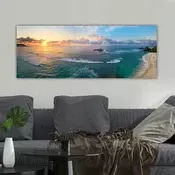 Wallity Dekorativna slika na platnu, 30x80cm, Šarena