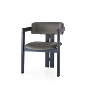 Hanah Home Trpezarijska stolica 58x76x49cm Crno-Antracit
