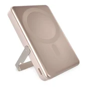EMOS powerbank EMOS WI 1031, 10 000 mAh, 20 W + wireless, rožnato-zlata