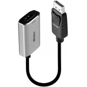 LINDY DisplayPort 1.4 HDMI 2.1 transformator Crna-Siva 11cm 41094