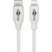 Goobay Podatkovni kabel/Kabel za punjenje [1x Muški konektor Apple Dock Lightning - 1x Muški konektor USB-C™] 0.5 m Bijela Goobay