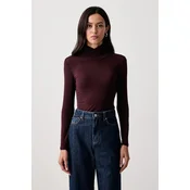 Twinset majica z dolgimi rokavi ženska z viskozo