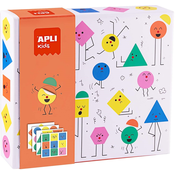 Djecja igra s naljepnicama Apli Kids - Emocije s geometrijskim oblicima