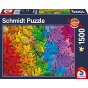 Sestavljanka puzzle 1500 delna Schmidt Barviti Listi