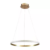 LED luster na sajli DIANA LED/25W/230V 4000K, precnika 50 cm, zlatna