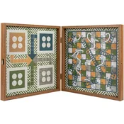 Komplet klasicnih igara Manopoulos - Šah, backgammon, Ne ljuti se covece, zmije i ljestve, 34 x 34 cm