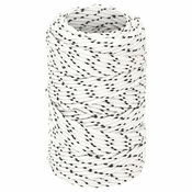 Greatstore Pletena vrv za čoln bela 2 mm x 25 m poliester