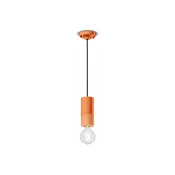Ferroluce PI viseča svetilka, cilindrična, O 8 cm oranžna - Dnevna soba/jedilnica - Keramika