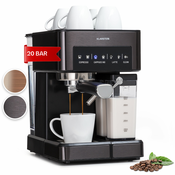 Klarstein Arabica Comfort, aparat za espresso, 1350W, 20 barov, 1,8l, nadzorna plošča na dotik (TK42-ArabicaC)