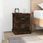 Vidaxl vidaXL Nočna omarica dimljen hrast 39x39x47,5 cm