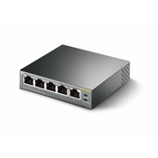 TP-Link TL-SG1005P, Neupravljano, Gigabit Ethernet (10/100/1000), Podrška za napajanje putem Etherneta (PoE)