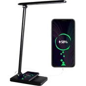 ANTELA LED namizna svetilka, 7W, zatemnljiva, brezžični polnilec