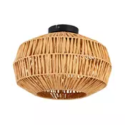 Eglo 44142 - Stropna svetilka SHELDON 1xE27/40W/230V rjava