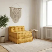 Modularna sofa žuta 70x70x54 tkanina