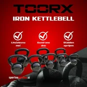 Toorx Iron Kettlebell | Litoželezna moč za resne treninge | Stabilnost, vzdržljivost, rezultat! | po naročilu (dobava 7 do 14 dni)!
