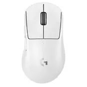 Gaming miš Logitech - Pro X Superlight 2 Dex, optički, bežični, bijeli